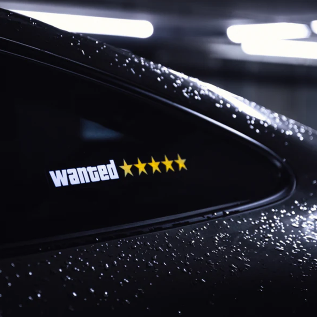 Wanted LED Sticker